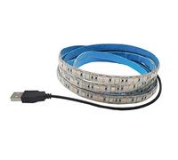Bande lumineuse LED alimentée par USB 1 m 5 V 30 LED SMD5050 395 nm405 nm Lumière noire ultraviolette pour fluorescente, séchage d'impression 3D, boîtier d'ordinateur, affiche UV, peinture