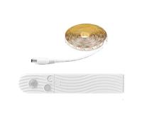 Bande lumineuse LED avec détecteur de mouvement alimentée par piles/USB, étanche IP65, flexible, éclairage sous comptoir, marche/arrêt automatique avec mode jour/nuit pour cuisine, armoire, escaliers