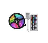Bande lumineuse LED Avec prise avec lumière multicolore 5050 RVB étanche+24 touches Contrôleur Multicolore MK89 Multicolore G
