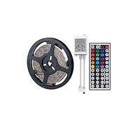 Bande lumineuse LED Avec prise avec lumière multicolore 5050 RVB étanche Multicolore MK92