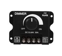 Bande lumineuse LED avec variateur de luminosité, bouton DIMMER + interrupteur 12V/24V30A, sans scintillement(30A manual dimmer)