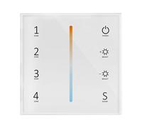 Bande lumineuse led bicolore, gradation continue, panneau de commande tactile, signal, télécommande(Dual color four zone dimming panel T22)