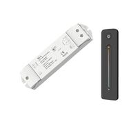 Bande lumineuse led bicolore, gradation continue, panneau de commande tactile, signal, télécommande(Dual color temperature LED controller V2-L+R12)