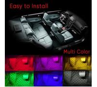 Bande lumineuse LED - HILILAND - Kit d'éclairage intérieur - 4pcs - Multicolore - Télécommande IR