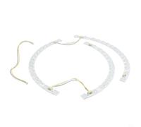 Bande lumineuse LED incurvée de 38 cm avec capacité d'accordage tricolore et support magnétique pour applications au plafond (bande lumineuse)