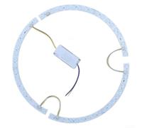 Bande lumineuse LED magnétique pour ventilateur de 38 cm, design incurvé avec fonction de changement de couleur tricolore, double choix d'installation y compris dos adhésif, alimentation 36 W x 2