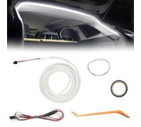 Bande lumineuse LED pour coffre de voiture, 4 m, éclairage dynamique pour coffre de voiture, décoration intérieure de coffre de voiture, blanc, lumière dynamique de 4 m