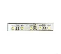 Bande lumineuse LED pour réfrigérateur Midea - 12 V - Économie d'énergie - Bande LED souple pour Midea BCD-507WTPZM(E) - Sans éblouissement - En plastique durable - 6 x 1 cm - Installation facile