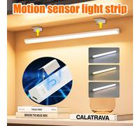 Bande lumineuse LED Rechargeable par USB, capteur de mouvement magnétique, veilleuse sans fil, décoration de salle de rangement pour armoire de cuisine