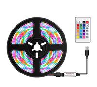 Bande lumineuse LED RVB colorée USB à intensité variable avec télécommande infrarouge, 16 couleurs et 4 modes d'éclairage, 4 m, 240 LED pour TV, ordinateur, bureau, arrière-plan, maison, cuisine