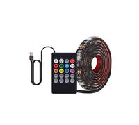 Bande lumineuse LED Souple RGB étanche IP65 DC 5V Capteur intelligent Avec télécommande 2m -multicolore