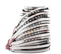 Bande lumineuse Led WS2812B, DC5V WS2812, RGB, adressable individuellement, Pixels intelligents, lumière magique, noir et blanc, PCB IP30 65 67(1m 60 IP30,WS2812BECO Black PCB)