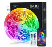 Bande lumineuse lumineux LED de 100 m pour chambre à coucher, lumières RVB Bluetooth, bande intelligente avec application
