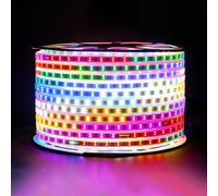 Bande lumineuse néon flexible, 96 LED, étanchéité IP65, télécommande avec 12 modes, découpable 1 m, sans danger pour l'extérieur et l'intérieur, décoration de fête de jardin