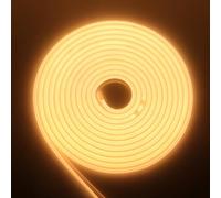 Bande lumineuse néon LED RVB 220 V 288 LED/m IP65 étanche flexible découpable en silicone pour intérieur/extérieur Blanc chaud 3 m de long
