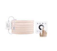 Bande lumineuse néon LED tactile, wi-fi, Bluetooth, 23 touches, télécommande, Kit d'alimentation, variable, 288, lampe Flexible en Silicone(Cold White,Wall Touch Kit,16m)