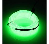 Bande lumineuse néon souple LED EL luisant dans l’obscurité avec Pilote CC 12V pour décoration, Plastique, Vert, 1M