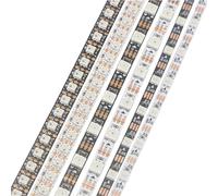 Bande Lumineuse Numérique Adressable DC5V Blanc Noir PCB WS2812B Pixel LED, 4mm 8mm 3535 5mm 5050 RGB 60/144 gible/m WS2812 (4mm 3535smd 60led/M White, 1M)