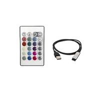 Bande lumineuse RGB LED de contrôle, 44 touches/24 touches, bande lumineuse colorée, télécommande, variateur un à deux LED(New24-keyUSBcontroller)