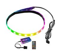 Bande Lumineuse Rgb Pour Châssis, Petite Bande Lumineuse Magnétique, 4 Broches, 40cm, Pc Souple, Avec Télécommande Standard