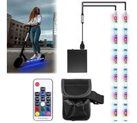 Bande Lumineuse RGB pour Trottinette électrique avec télécommande, étanche, pour Skateboards, trottinettes, fêtes et décoration (Xiaomi-m365)