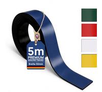 Bande magnétique de couleur effaçables à sec 30 mm x 5 m - Rouleau de Étiquettes Magnétiques Inscriptibles - Ruban aimanté inscriptible (réinscriptible) pour étiqueter et marquer, Couleur:bleu