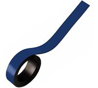 Bande magnétique de couleur effaçables à sec 50 mm x 5 m - Rouleau de Étiquettes Magnétiques Inscriptibles - Ruban aimanté inscriptible (réinscriptible) pour étiqueter et marquer, Couleur:bleu