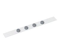 Bande magnétique standard MAUL avec 4 aimants 6207202 100 cm blanc