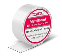 Bande métallique 1 mètre x 35 mm autocollante avec mousse I tôle d’acier comme support pour aimants Tonies I barre magnétique murale découpe possible I mag063