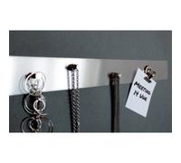 Bande métallique, en inox, 50 x 1.000 mm, argent