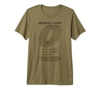 Bande Mobius Loop Moebius pour Enseignant mathématiques Nerd Science T-Shirt Haut de Gamme