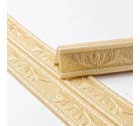 Bande Moulure 3D Adhésive 230x8cm pour décor Plinthe Bande Moulure(Gold) | pour mousse pour xpe souple, fort, pose pellicule, clou, pour idéal plinthe et cadre
