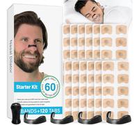 Bande Nasale Magnétique,120 Pièces Magnetic Nasal Strips Anti Ronflement Écarteur Nasal Bandelettes Nasales Patch Nasal Aimant Dilatateur Nasal Pour Homme Femme Bottles