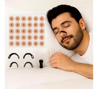 Bande Nasale Magnétique, 60 Pièces de Anti Ronflement Nasal Strips, Ecarteur Nasal, Aimant Nez Respiration Améliorent la Qualité du Sommeil et le Confort Respiratoire (Noir, 60 pièces)