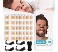 Bande Nasale Magnétique, 60 Pièces nasal strips bandelette nasales Anti Ronflement Bandelettes Nasales Anti Ronflement Ailatateur Nasal Sommeil aide à réduire les ronflements Ecarteur Nasal Pierre