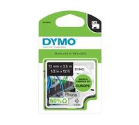 Bande nylon pour imprimante D1 12 mm x 3,5 m noir/blanc S0718040