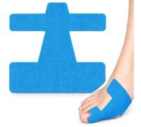 Bande Oignon Hallux Valgus, Correcteur d'Orteil Adhésif Prédécoupé | Coton respirant sans latex, imperméable, bandes prédécoupées ergonomiques, convient aux hommes et femmes(Bleu,40pcs)