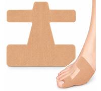 Bande Oignon Hallux Valgus, Correcteur d'Orteil Adhésif Prédécoupé | Coton respirant sans latex, imperméable, bandes prédécoupées ergonomiques, convient aux hommes et femmes(Couleur,60pcs)