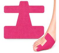 Bande Oignon Hallux Valgus, Correcteur d'Orteil Adhésif Prédécoupé | Coton respirant sans latex, imperméable, bandes prédécoupées ergonomiques, convient aux hommes et femmes(Rose,40pcs)