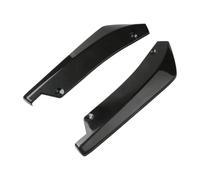 Bande Pare-Chocs Avant Arrière Universelle pour Ford Diffuseur Séparateur Protection Anti-Rayures Ailerons Fibre Carbone Extension De Jupe Latérale(Black)