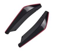 Bande Pare-Chocs Avant Et Arrière Diffuseur Spoiler Séparateur Protection Contre Rayures Ailerons Voiture Fibre Carbone Extension Jupe Latérale Séparateurs Bascule Diffuseur(Noir Brillant,B)