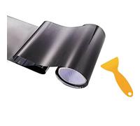 Bande pare-soleil pour pare-brise de voiture - Film teinté pour pare-brise avant - Bannière UV - Accessoires avec grattoir - Bande pare-soleil - Noir