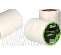 Bande Placo 10 Cm X 20 M-Ruban De Fibre Verre Avec Toile Pour Plaques Plâtre-Vande Fibree Auto-Adhésif Pour Joint Fissure Mur-Tissu Grillagée Pour Fissure Réparation Trous Enduit