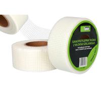 Bande Placo 4,5 Cm X 45 M-Ruban De Fibre Verre Avec Toile Pour Plaques Plâtre-Vande Fibree Auto-Adhésif Pour Joint Fissure Mur-Tissu Grillagée Pour Fissure Réparation Trous Enduit