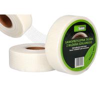 Bande Placo 4,5 Cm X 90 M-Ruban De Fibre Verre Avec Toile Pour Plaques Plâtre-Vande Fibree Auto-Adhésif Pour Joint Fissure Mur-Tissu Grillagée Pour Fissure Réparation Trous Enduit