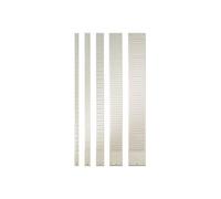 Bande planning nobo métal fiche indice 2 32 fentes adaptée carte t capacité 32 cartes format 66x6,4cm coloris gris