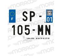 Bande plaque d'immatriculation moto département 60 SPM NR2 SIV
