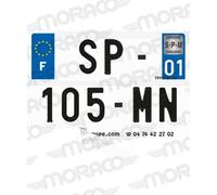 Bande plaque d'immatriculation moto département 91 SPM NR2 SIV
