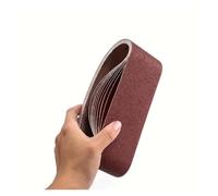 Bande Ponceuse Lot de 10 bandes abrasives 533 x 75 mm, grains 60 à 240, for ponceuse bande, polissage du bois, métal doux, papier verre pour Ponçage et Polissage(10pcs 150 Grit)