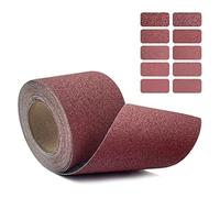 Bande Ponceuse Papier de verre grain 60-600, 10 m long, 115 mm, abrasif for métal, menuiserie, bandes abrasives pour Ponçage et Polissage(80 Grit)